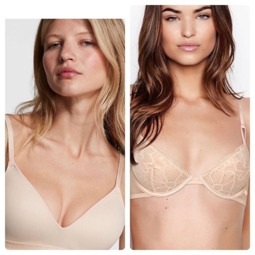 Victoria Secrets Bundle 32DDD VS unlined, VS TShirt Wireless